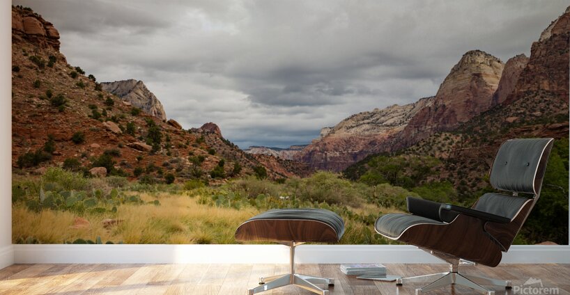 Prickly Pear and Sandstone Zion National Park Wall Murals