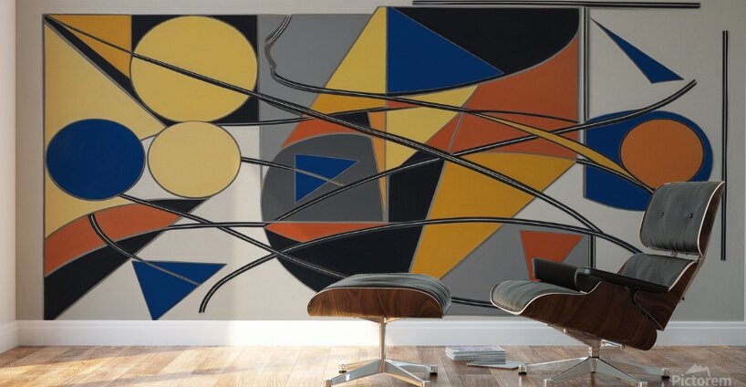 CONCEPTION ABSTRAITE VIBRANTE 13 Wall Murals