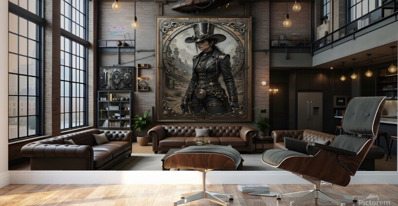 Loft  Wild West Steampunk Wall Murals