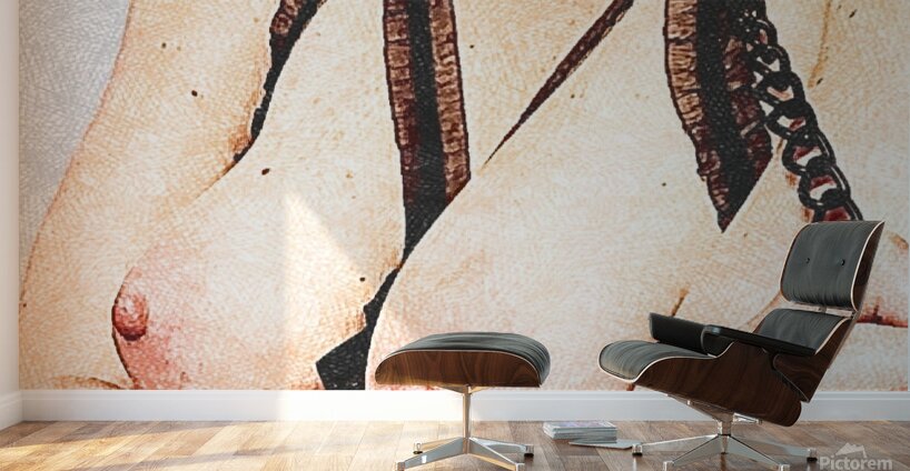Nude Breasts - Lingerie And Leash Wall Murals