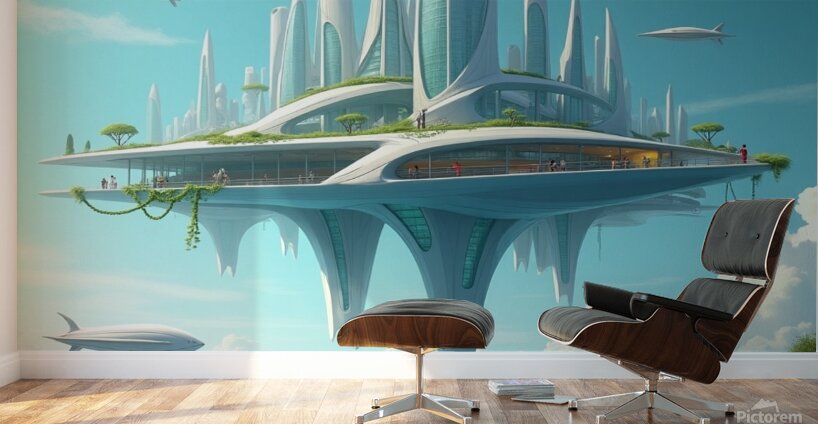 City of the wealthy Wall Murals