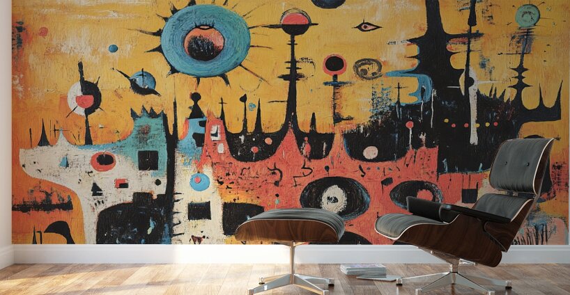 Celestial Dog City 7H3N2P 55 Wall Murals