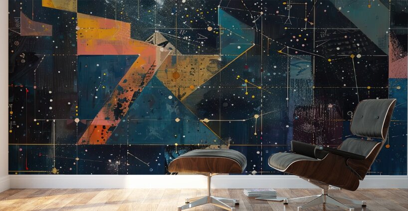 Celestial Grid 92HJ5N 55 Wall Murals