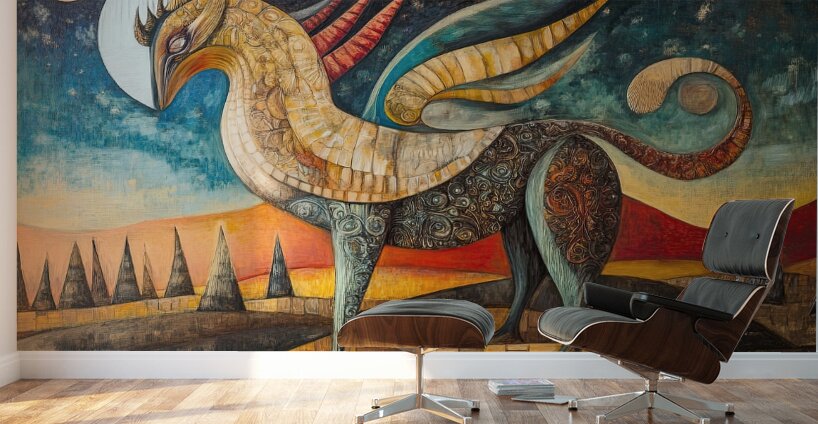 Celestial Griffin Ascends 92HJ8 60 Wall Murals
