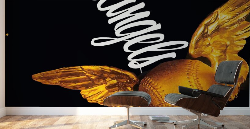 1967 California Angels Vintage Art Wall Murals