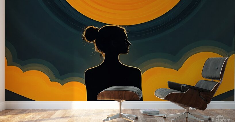 woman yoga meditation Wall Murals