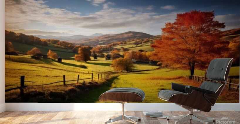 Stunning mural featuring an autumn landscape Wall Murals