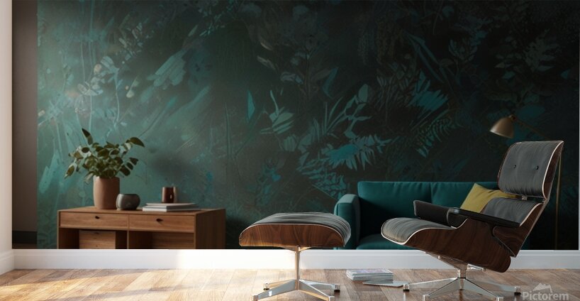 Green Contrast .Art Wall Murals