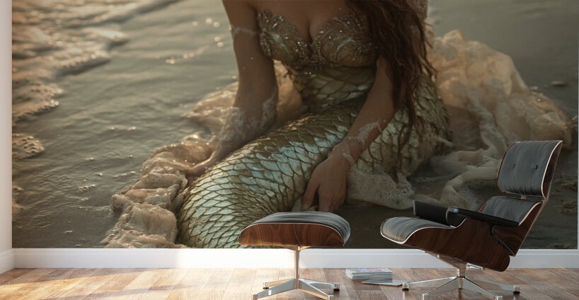 u3797829577 a beautiful mermaid washed up in the Wall Murals