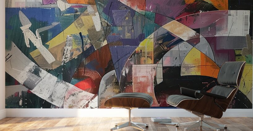 Chromatic Interlace 42HKP9 63 Wall Murals