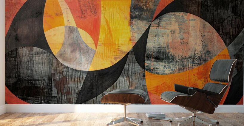 Chromatic Interplay 2P3H9N 60 Wall Murals