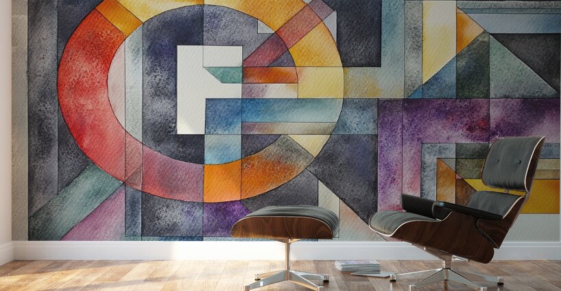 Chromatic Interplay 5Z8N9H 48 Wall Murals
