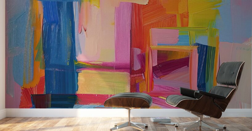Chromatic Interplay H9P4N2 58 Wall Murals