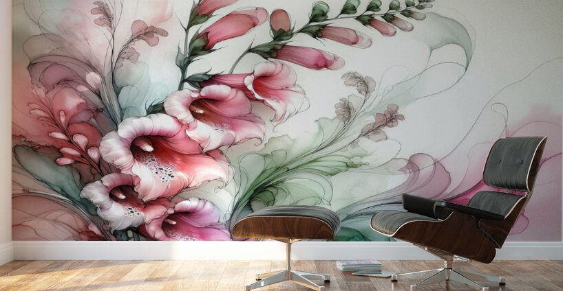 Ethereal Blooms – Whispering Foxgloves Wall Murals