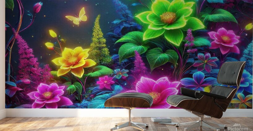 Garden flowers in bright colors 18 Wall Murals