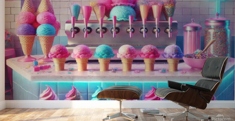 Colorful ice cream 6 Wall Murals