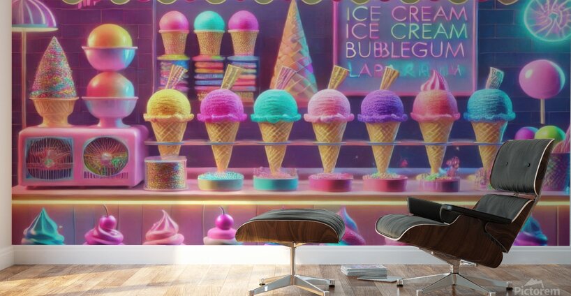 Colorful ice cream 15 Wall Murals