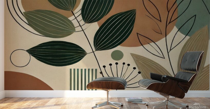 Plant art board 1 Wall Murals