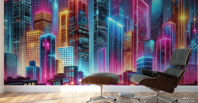 City buildings 17 Wall Murals