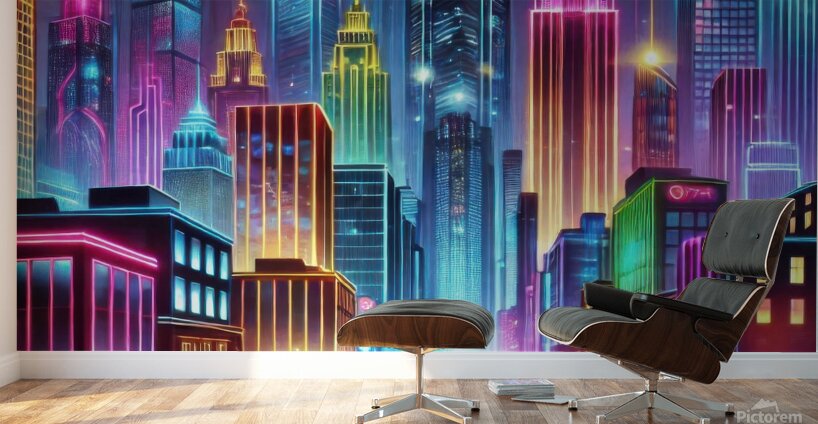 City buildings 20 Wall Murals