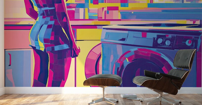 Chromatic Laundry Day H3N5B2 47 Wall Murals