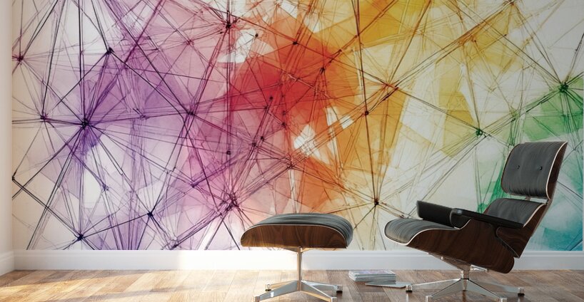 Chromatic Network ZP92HJ 57 Wall Murals