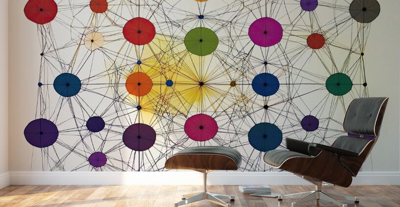 Chromatic Network H92P3Z 55 Wall Murals