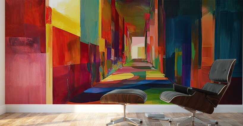 Chromatic Passage 7P3H2N 63 Wall Murals