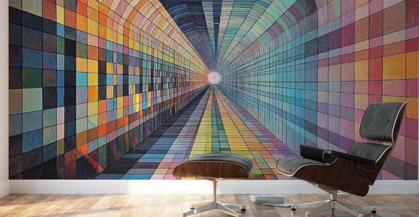 Chromatic Passage 7P3H9N 62 Wall Murals