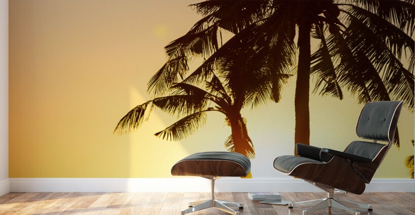 Golden Beach Tropics Wall Murals