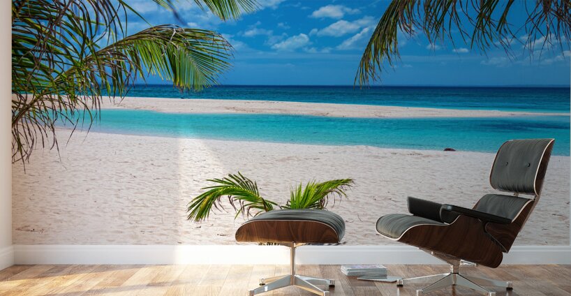 Tropical White Sand Beaches Vacation View Wall Murals