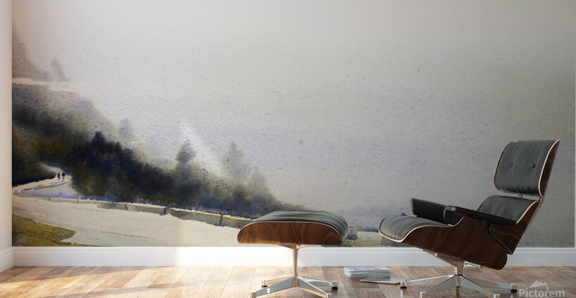 Mysterious Lonely Himalayan Mountain Road  Wall Murals