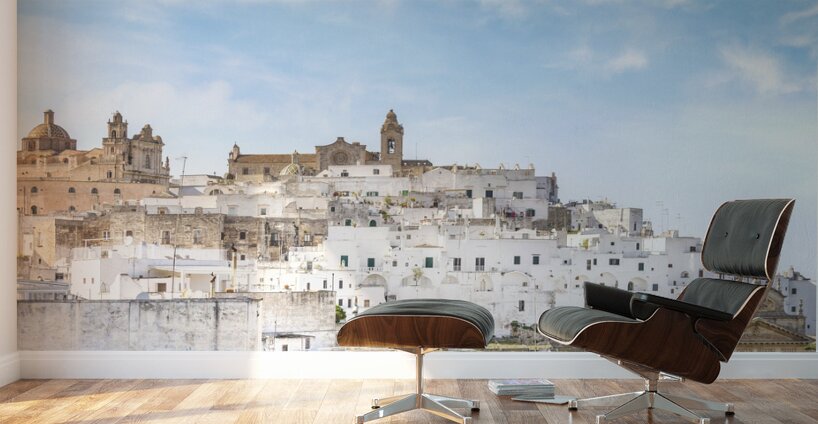 Ostuni the white town in Puglia Wall Murals