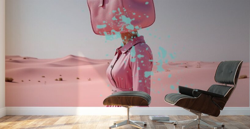 bag woman Wall Murals