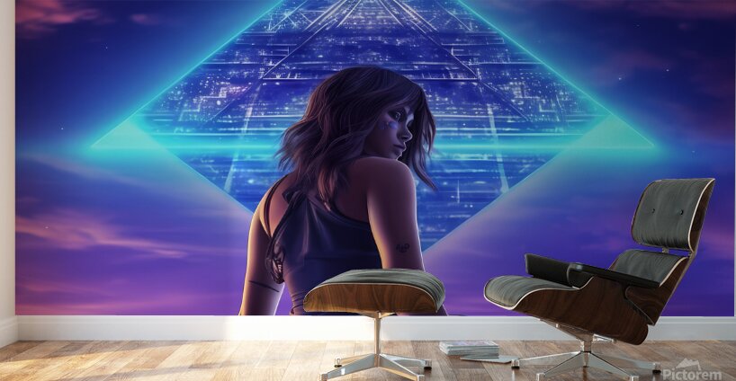 Arrival of Zoe | Lost City | Cyberpunk 2049 Wall Murals