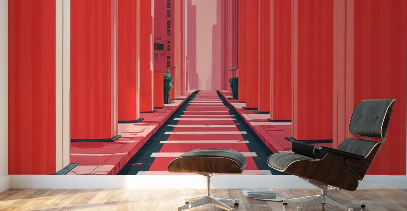 Narrow Corridor  Wall Murals