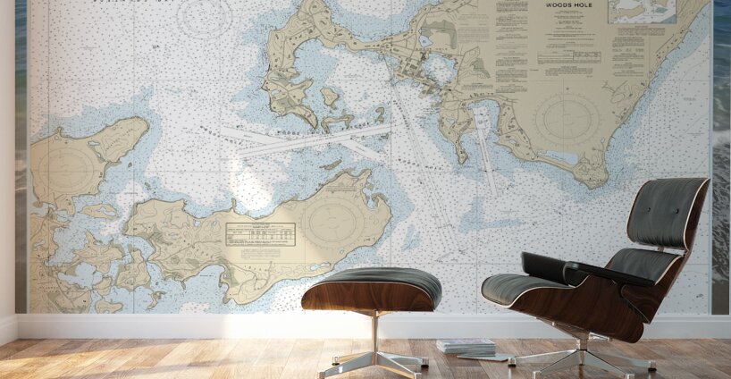 Woods Hole Map Wall Murals