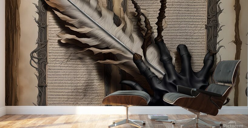 book quill feather Wall Murals