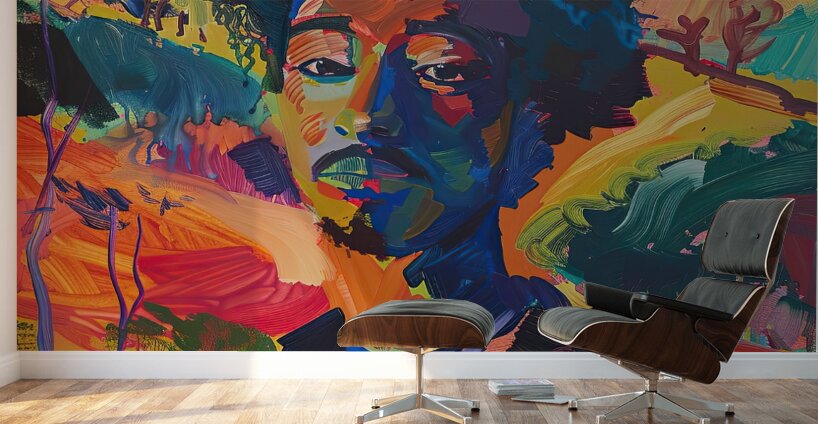 Chromatic Portrait B29H7N 57 Wall Murals