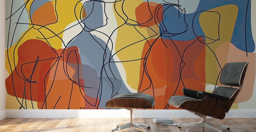 Chromatic Procession H2N9P4 55 Wall Murals