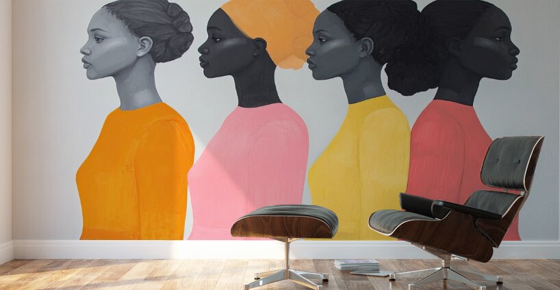 Chromatic Procession J9P4H2 55 Wall Murals