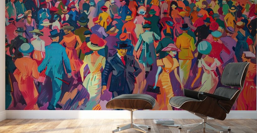 Chromatic Promenade 7D8N9H 63 Wall Murals