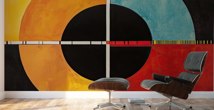 Chromatic Quadrants Y8H9P2 64 Wall Murals