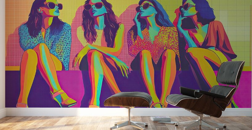 Chromatic Quartet 7H3N2P 55 Wall Murals