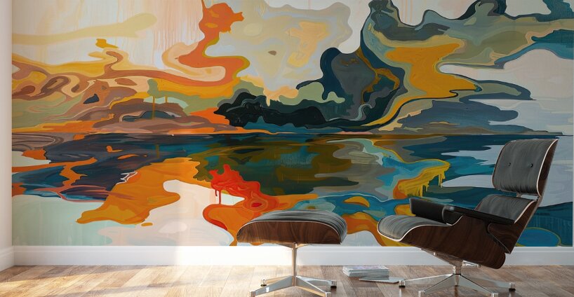Chromatic Reflections J9N4H2 50 Wall Murals
