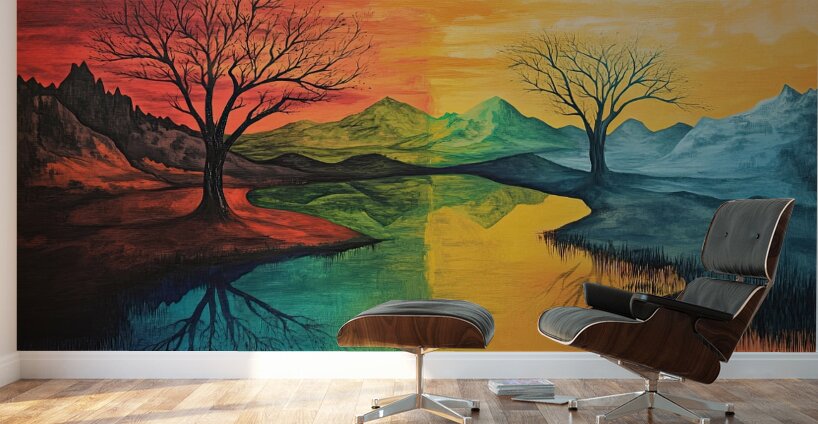 Chromatic Reflections J9H4N2 57 Wall Murals