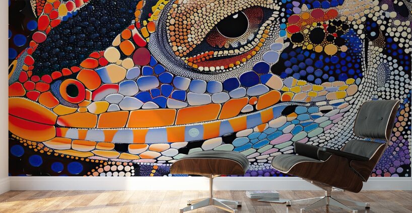 Chromatic Reptilian Gaze Y9K8N2 59 Wall Murals