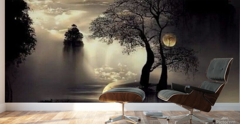 Moonlit Night Wall Poster — Transform Your Spac Wall Murals