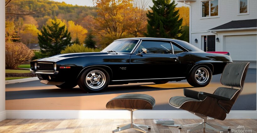 American Muscle car 1969 Wall Murals