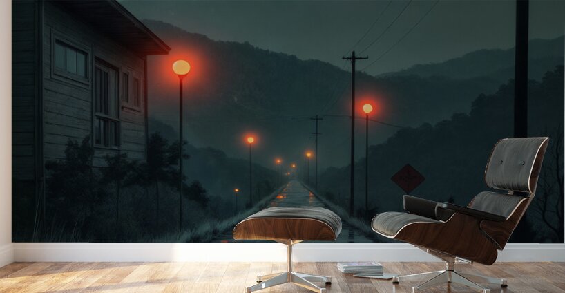 A Solitary Road  Wall Murals